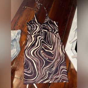 Swirl Halter top Bodycon Dress